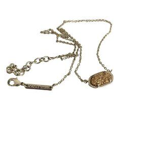 KENDRA SCOTT gold Druzy necklace Elisa pendant